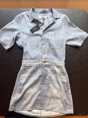 Rag & Bone Denim Inspired Mini Dress | Size XS